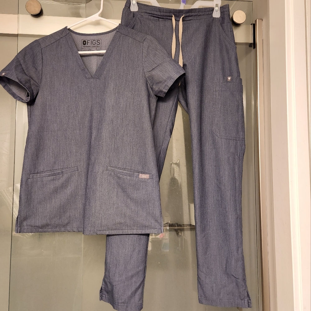 Figs Heather Denim set - Picture 4 of 8